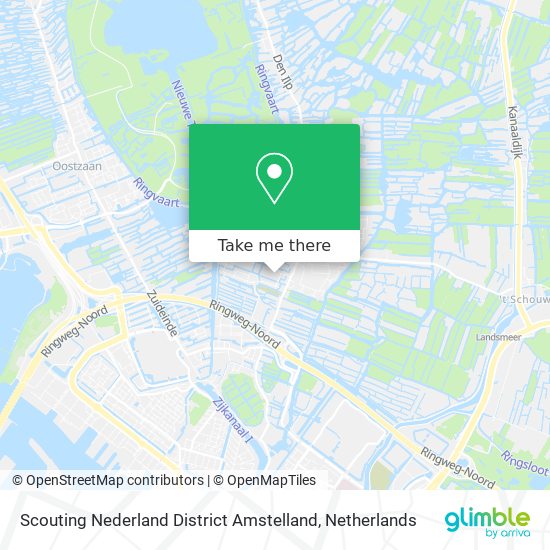 Scouting Nederland District Amstelland map