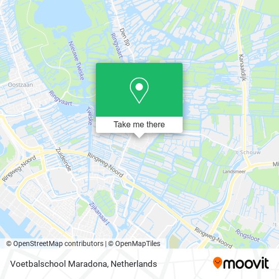 Voetbalschool Maradona map