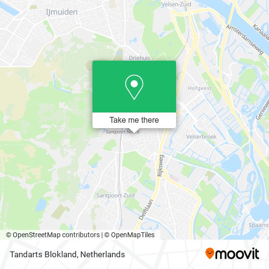 Tandarts Blokland map