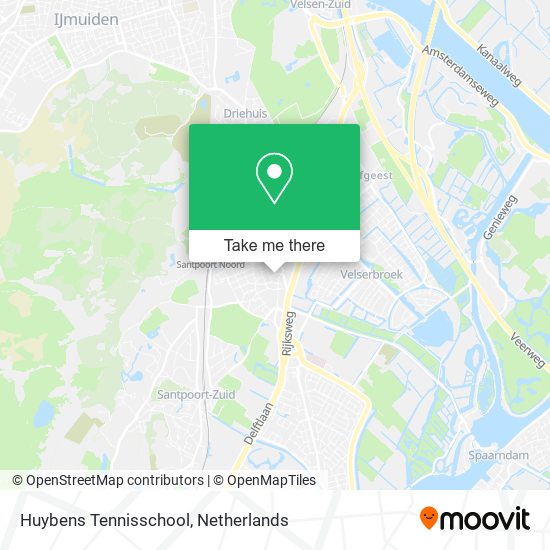 Huybens Tennisschool map