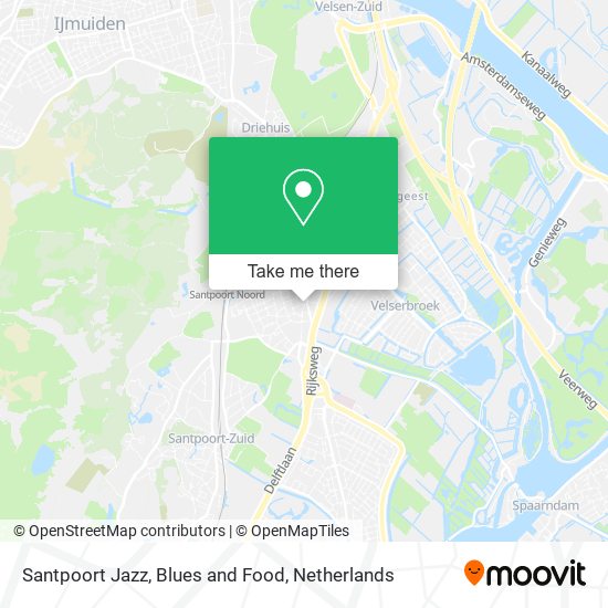 Santpoort Jazz, Blues and Food map