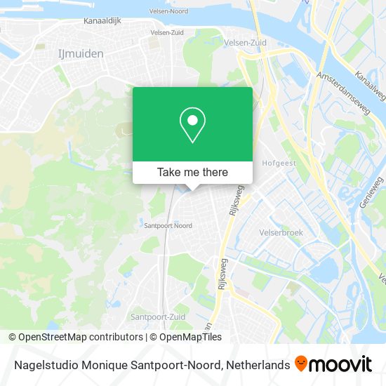 Nagelstudio Monique Santpoort-Noord map