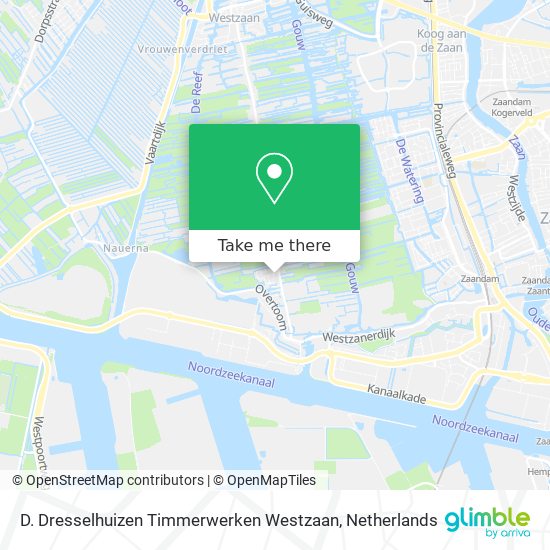 D. Dresselhuizen Timmerwerken Westzaan Karte