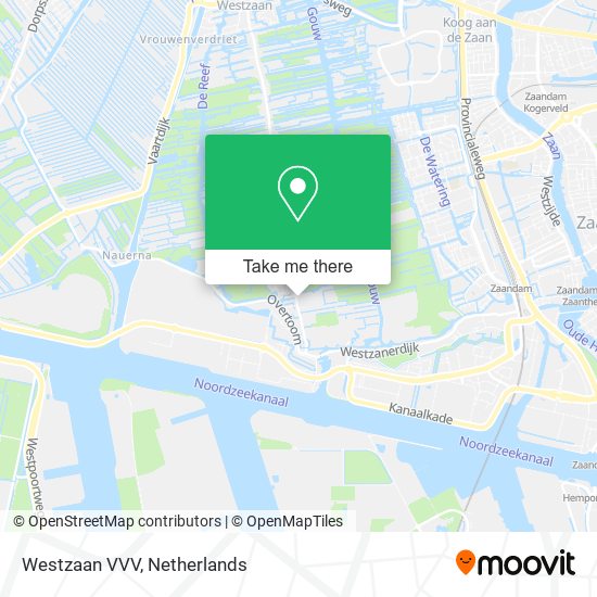 Westzaan VVV map