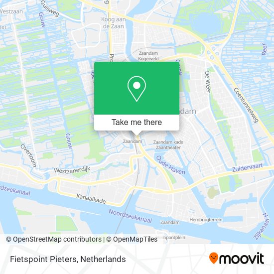 Fietspoint Pieters map