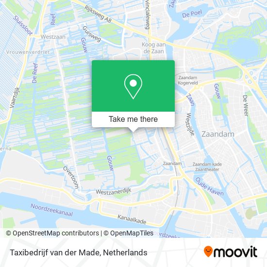 Taxibedrijf van der Made map