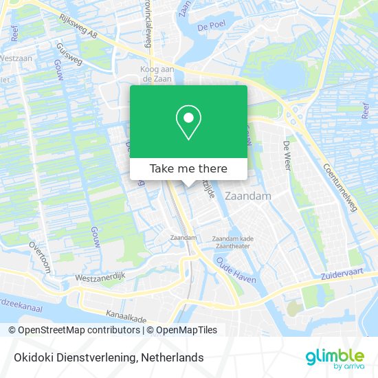 Okidoki Dienstverlening map