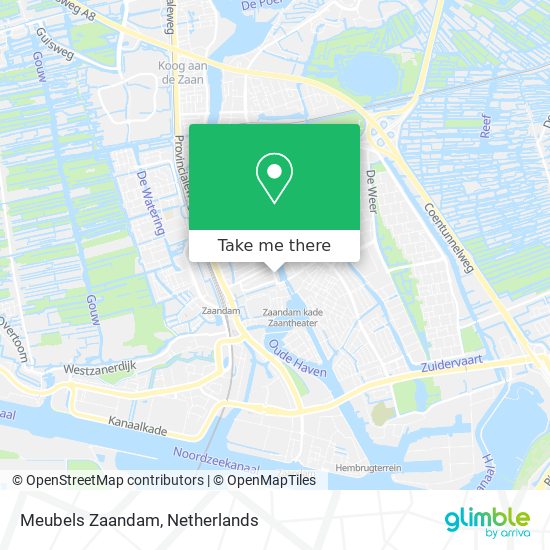 Meubels Zaandam map