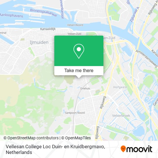 Vellesan College Loc Duin- en Kruidbergmavo map