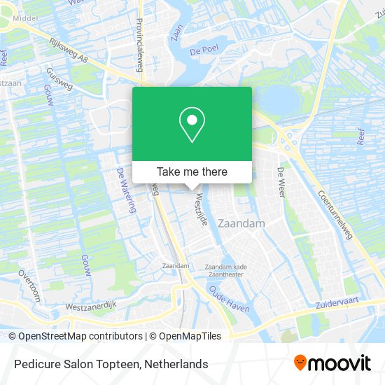 Pedicure Salon Topteen map