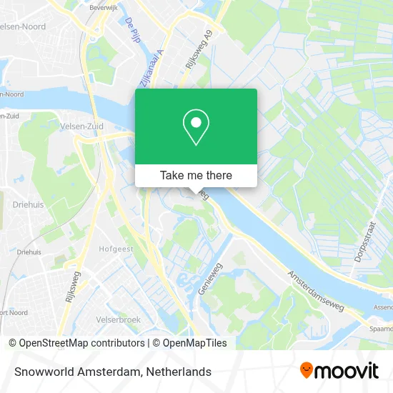 Snowworld Amsterdam map