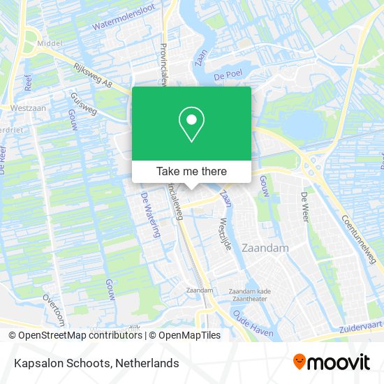 Kapsalon Schoots map