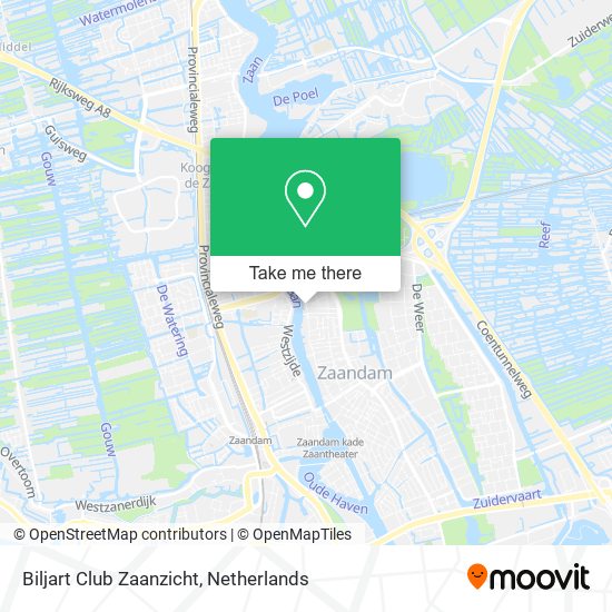 Biljart Club Zaanzicht map