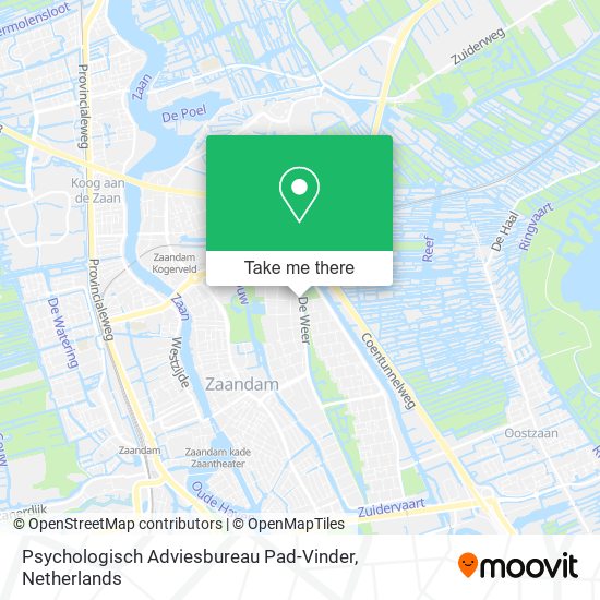 Psychologisch Adviesbureau Pad-Vinder map