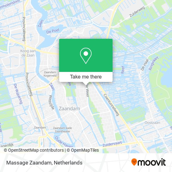 Massage Zaandam map