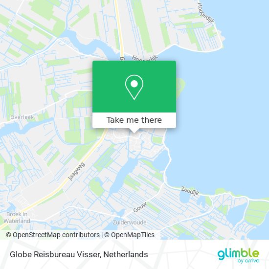 Globe Reisbureau Visser Karte