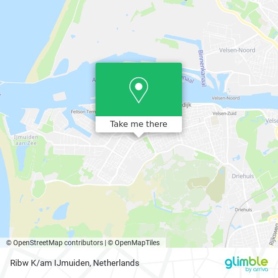 Ribw K/am IJmuiden map