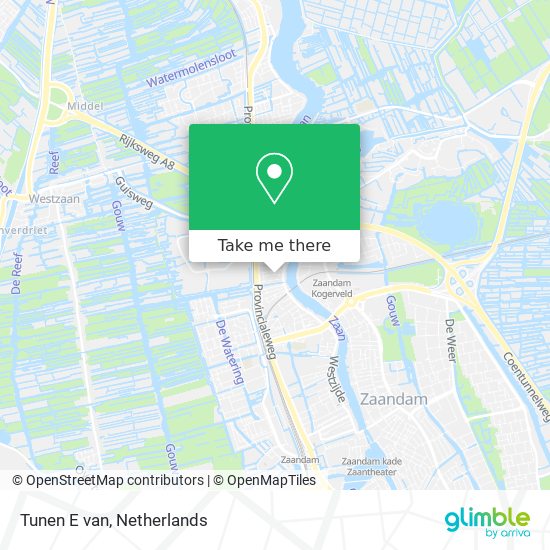 Tunen E van map