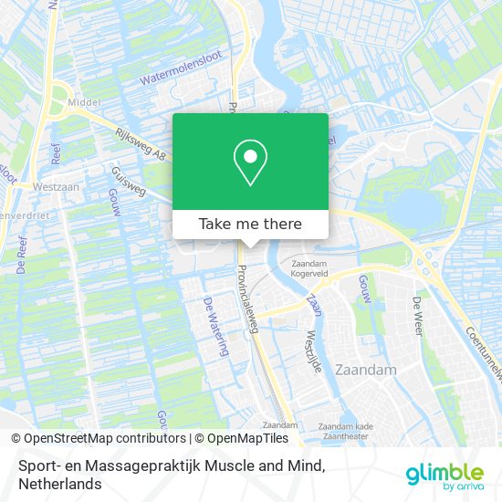 Sport- en Massagepraktijk Muscle and Mind Karte