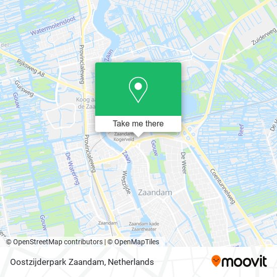 Oostzijderpark Zaandam map