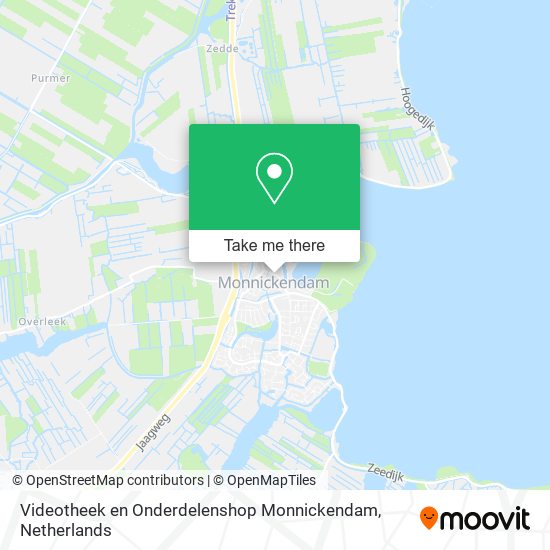 Videotheek en Onderdelenshop Monnickendam Karte