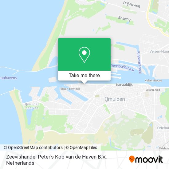 Zeevishandel Peter's Kop van de Haven B.V. map