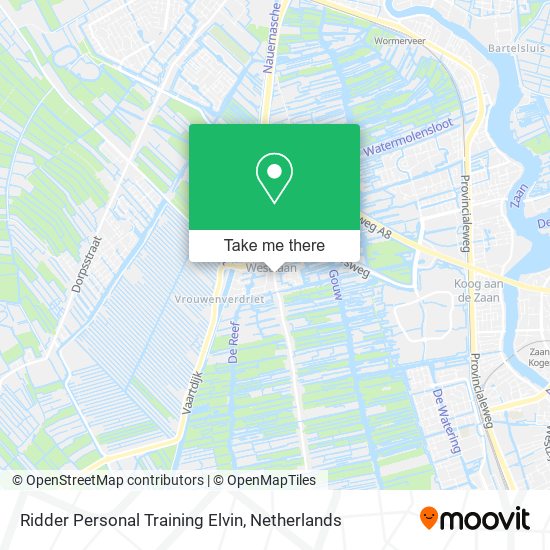 Ridder Personal Training Elvin map