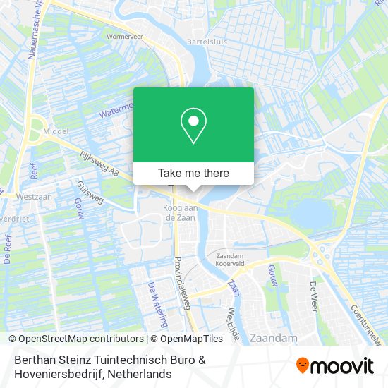 Berthan Steinz Tuintechnisch Buro & Hoveniersbedrijf map