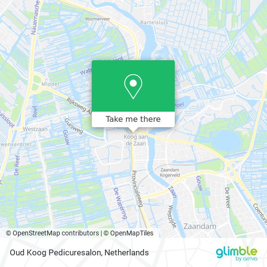 Oud Koog Pedicuresalon map