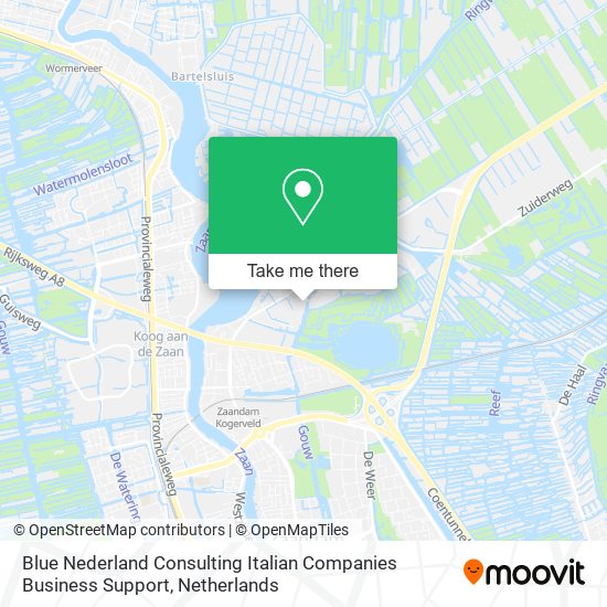 Blue Nederland Consulting Italian Companies Business Support map