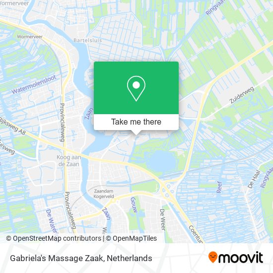 Gabriela's Massage Zaak map