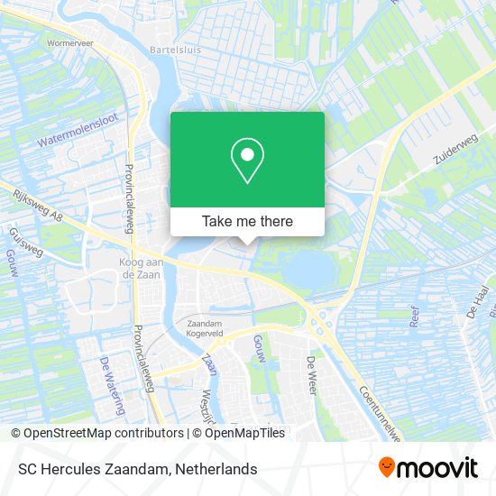 SC Hercules Zaandam map