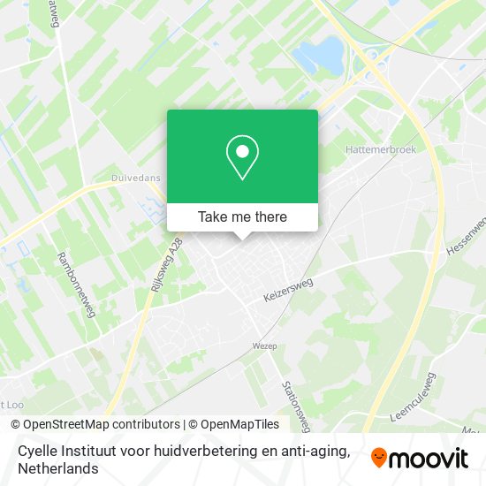 Cyelle Instituut voor huidverbetering en anti-aging map