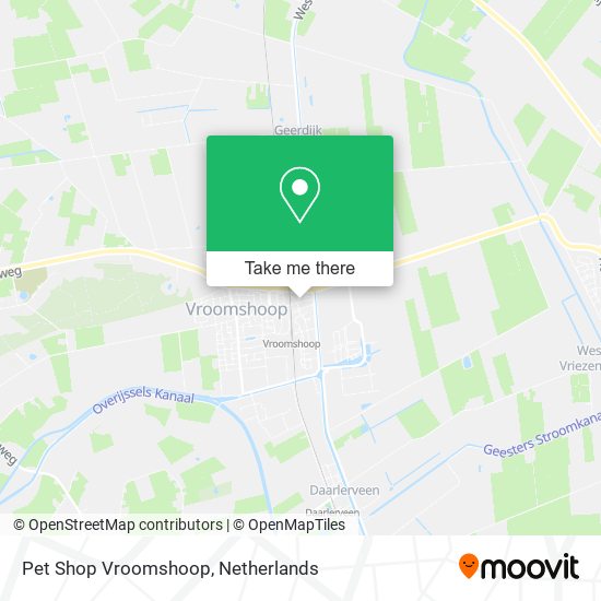 Pet Shop Vroomshoop map