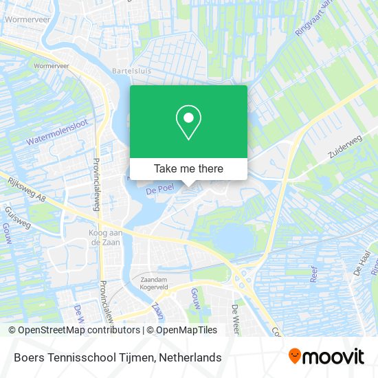 Boers Tennisschool Tijmen map