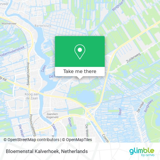 Bloemenstal Kalverhoek map