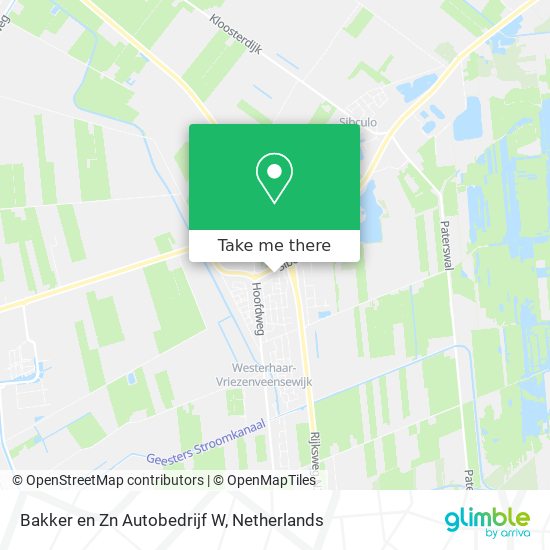 Bakker en Zn Autobedrijf W map