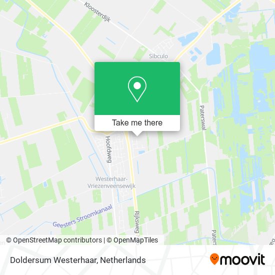 Doldersum Westerhaar map