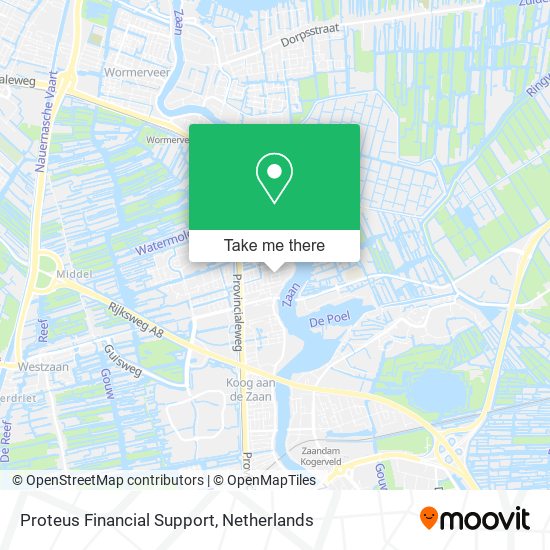 Proteus Financial Support map