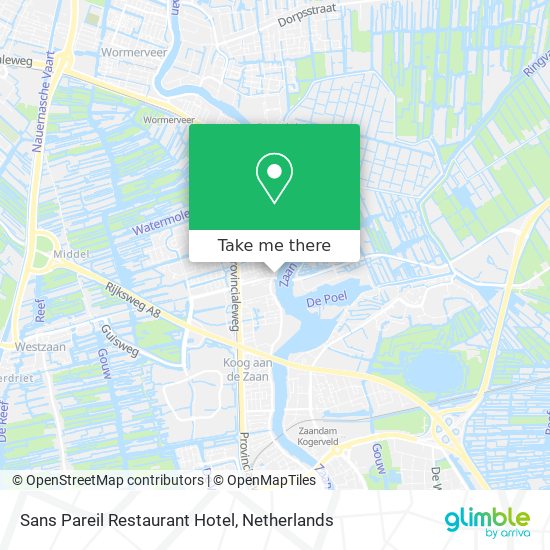 Sans Pareil Restaurant Hotel map