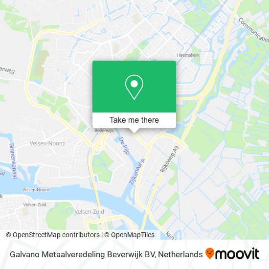 Galvano Metaalveredeling Beverwijk BV map