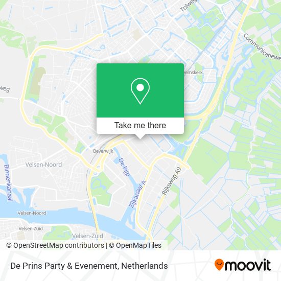 De Prins Party & Evenement Karte