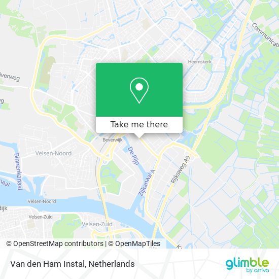 Van den Ham Instal map