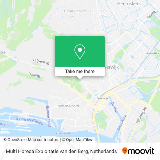 Multi Horeca Exploitatie van den Berg map