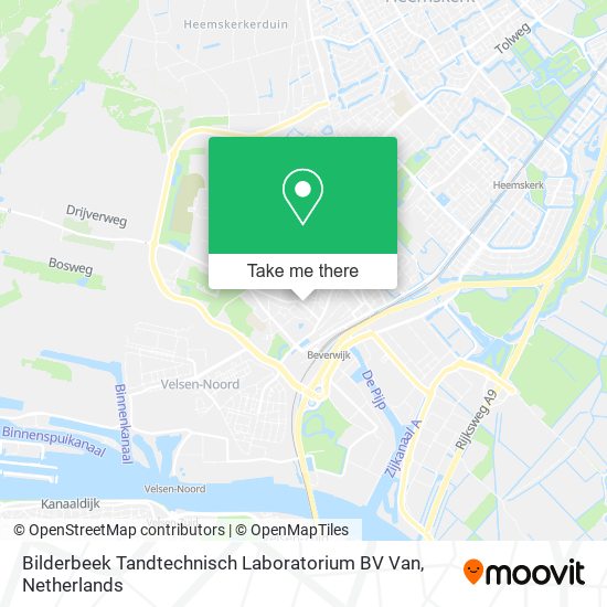 Bilderbeek Tandtechnisch Laboratorium BV Van map