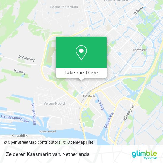 Zelderen Kaasmarkt van Karte