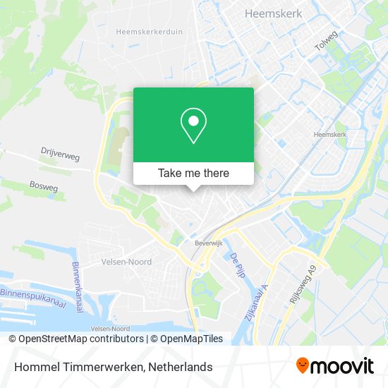 Hommel Timmerwerken map