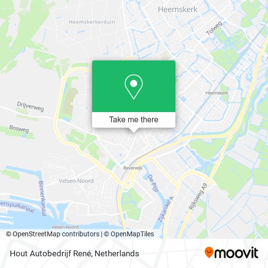 Hout Autobedrijf René map