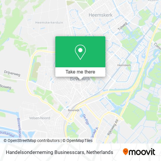 Handelsonderneming Businesscars map