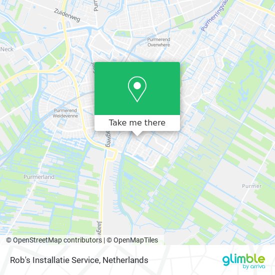 Rob's Installatie Service Karte